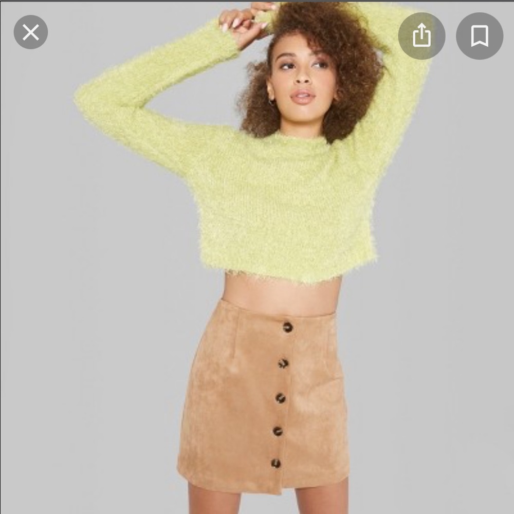 Wild Fable Camel Suede Skirt